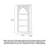 Rustic Distressed Arched Tall Open Shelf
