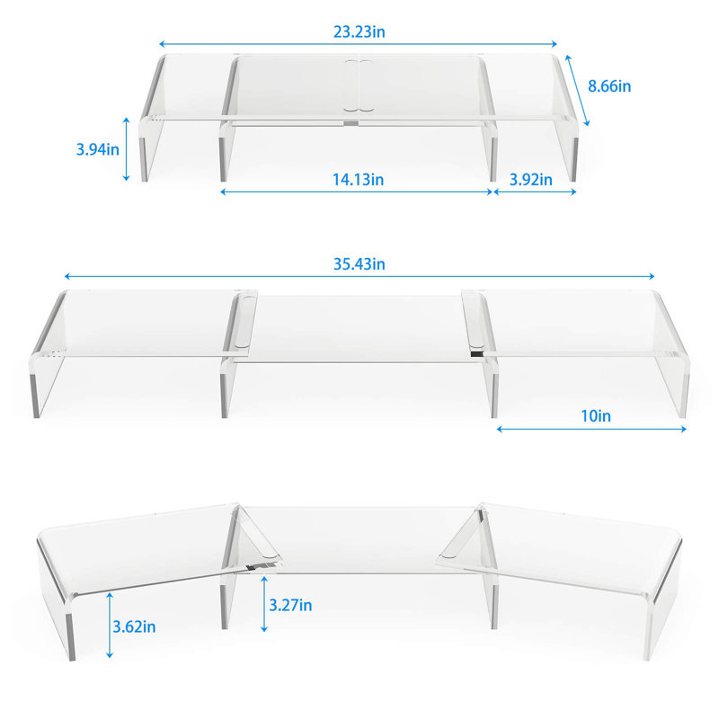 Oumaima Acrylic Monitor Stand