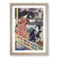 Two Women on a Veranda by Toyohara Kunichika - Framed Print-55642182-55642186