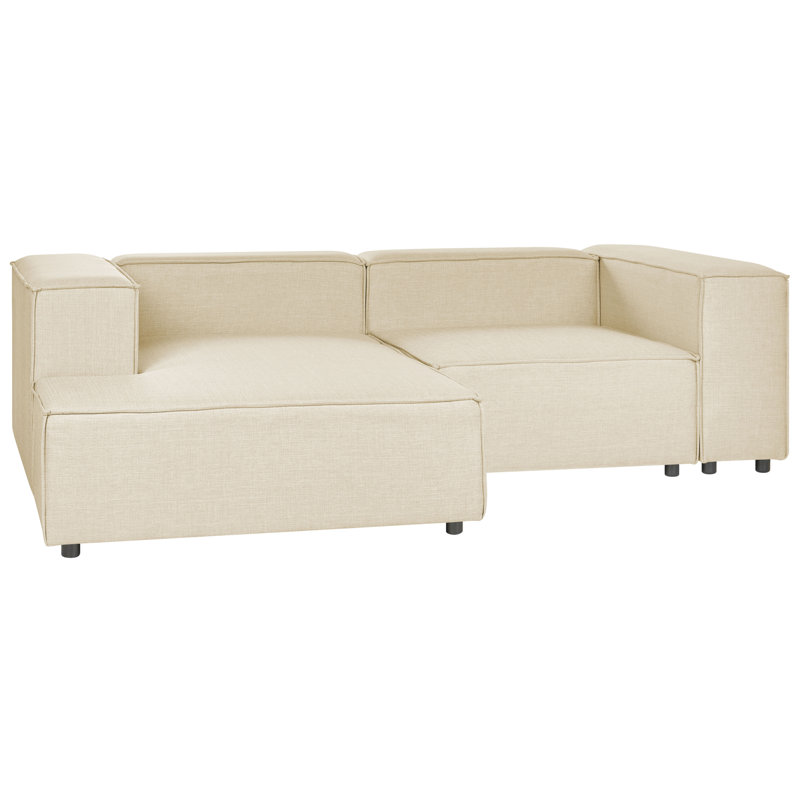 Bayon 2 Seater Corner Sofa , Right Hand Facing, Beige