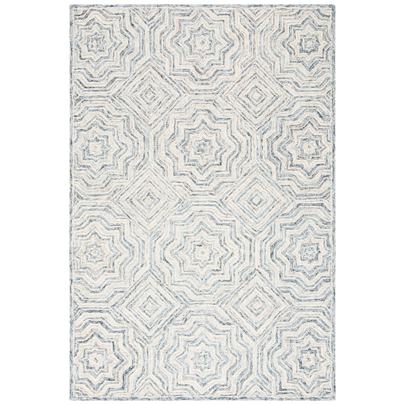 Daniel Hand Tufted Wool Geometric Rug, Rectangle 5' x 8'