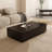 Simple square rock plate coffee table-110367608-110367609