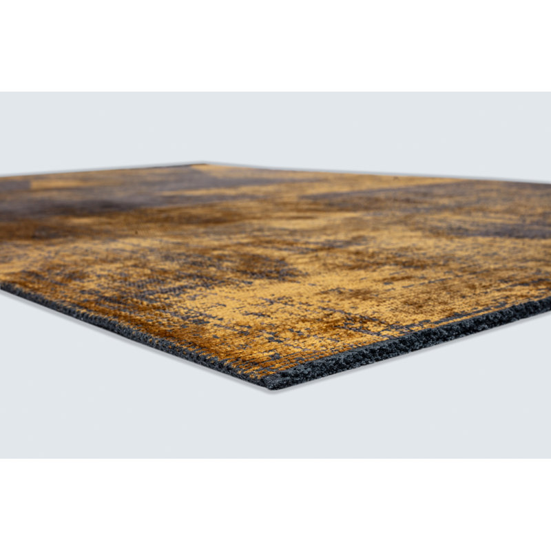 Rapture Orange/Brown Abstract Luxury Area Rug, Rectangle 7'10" x 11'2"