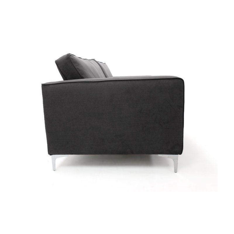 Georgio 3 Seater Velvet Sofa, Grey