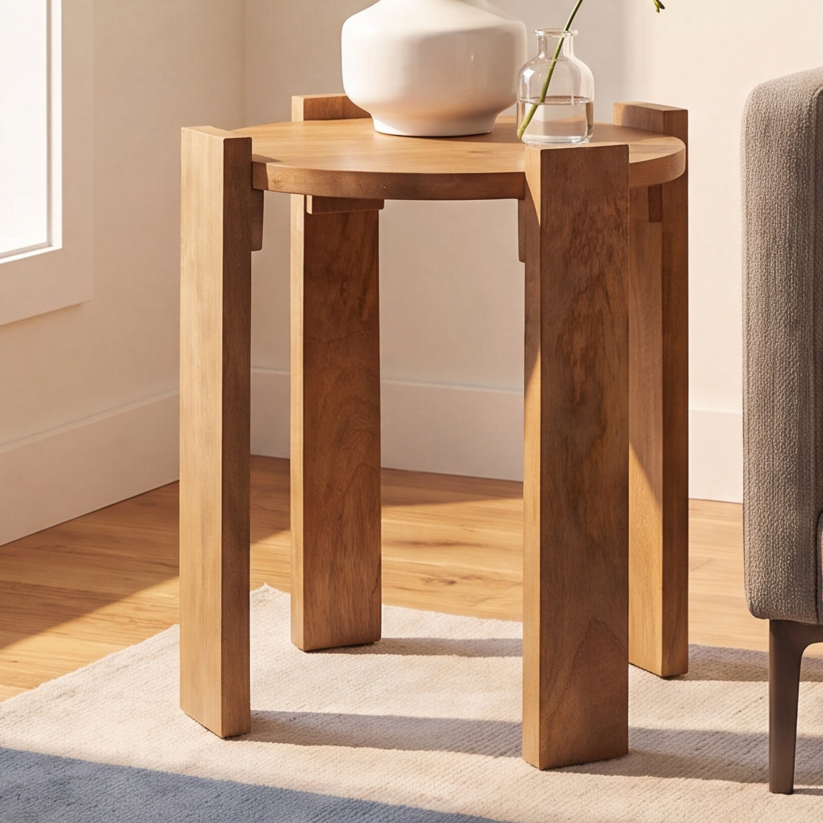 Sunni Solid Wood End Table