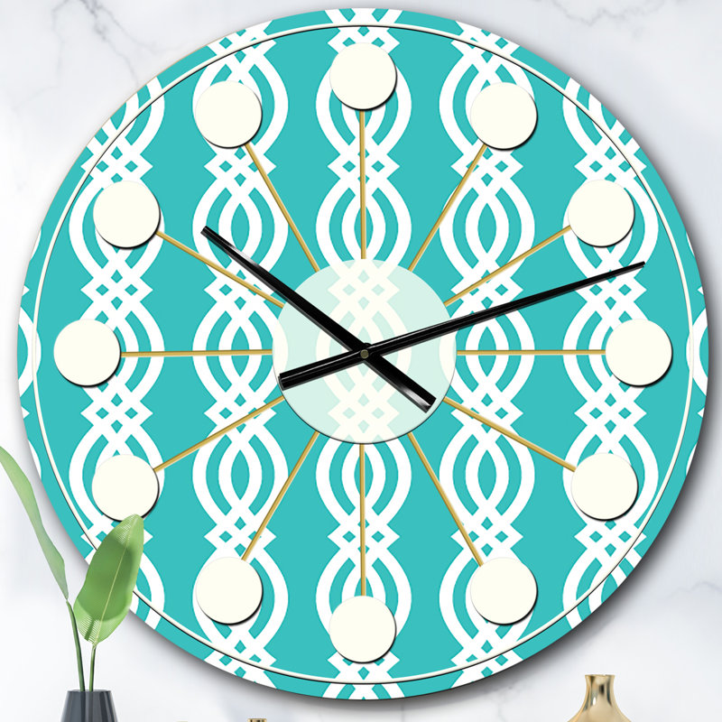 Horloge murale rétro Mid-Century, Surdimensionné