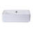 EAGO 14.125'' White Ceramic Rectangular Bathroom Sink with Overflow