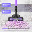 Aspirateur sans fil, 40 kPa, 450 W, 50 minutes d'autonomie, violet