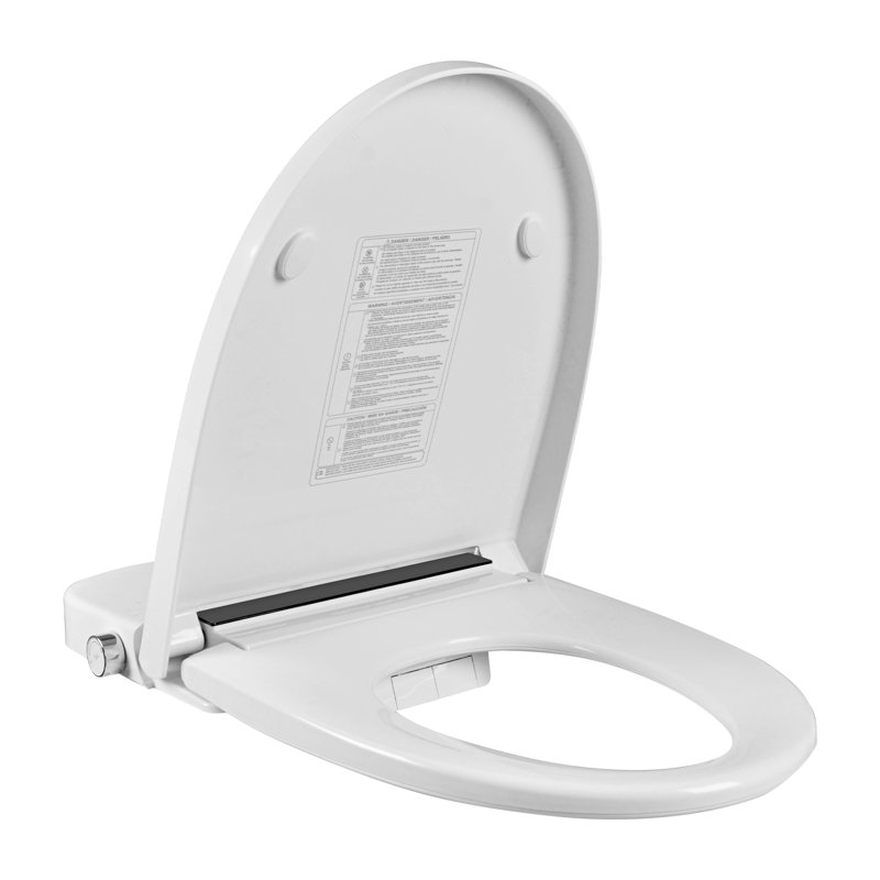 Siège de toilette allongé à fermeture silencieuse