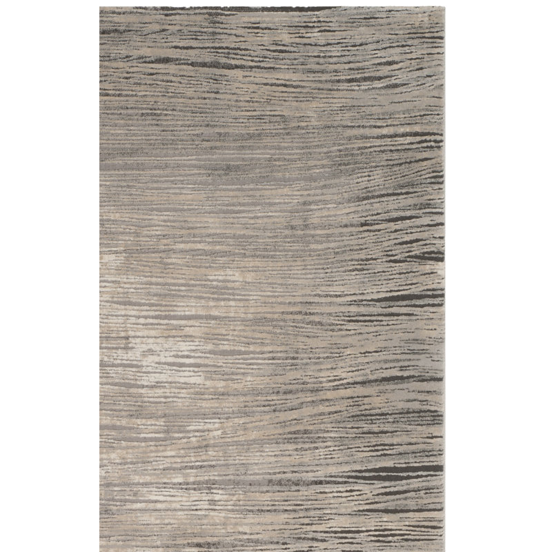 Tapis ivoire / gris Edvin, Rectangle 8 pi x 10 pi