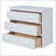 Lit mezzanine double bas avec cabinet, tablettes et bureau portatif à roulettes, parfait pour une utilisation compacte et multifonctionnelle dans les petites pièces