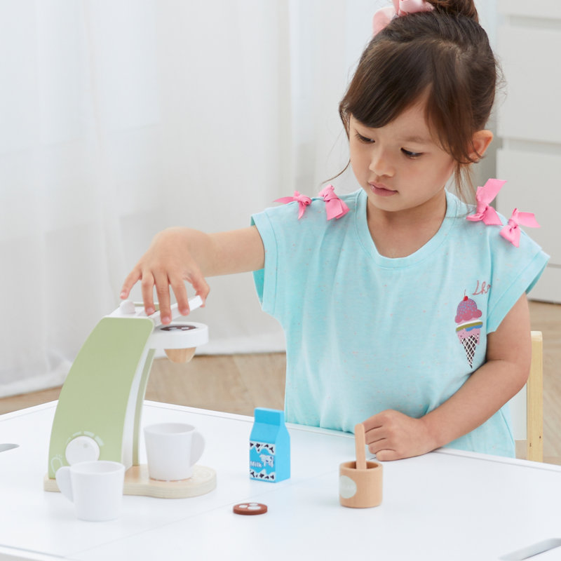 Little Chef Frankfurt Wooden Coffee Machine Play Kitchen Appliance