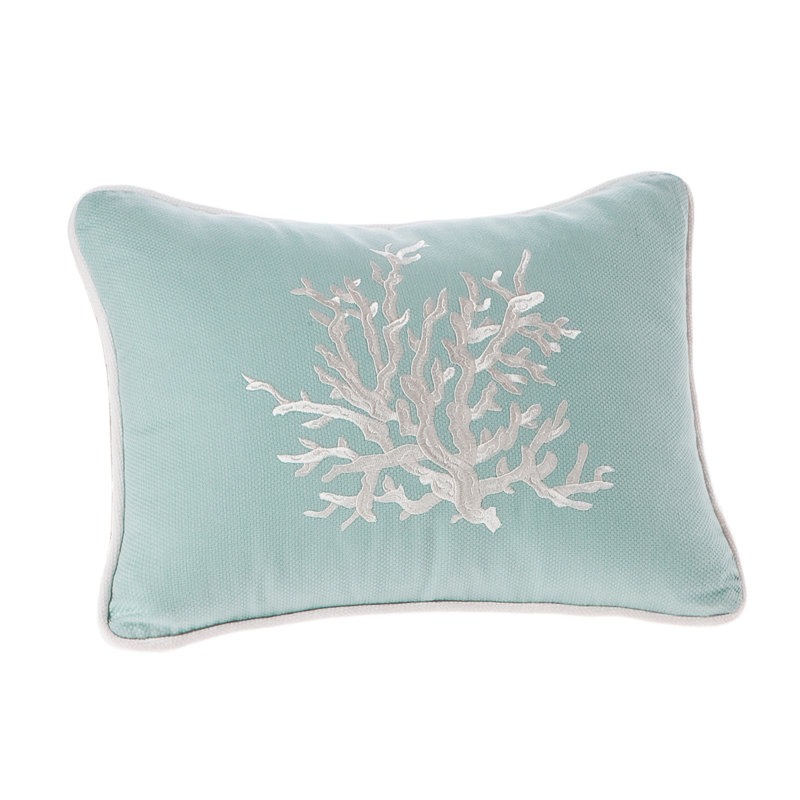 Coastline Cotton Throw Pillow