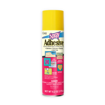 Adhésif à pulvérisation temporaire pour tissu et papier Dritz, 6,2 onces, transparent