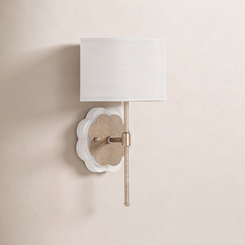 Garnet 1-Light Wallchiere, Silver