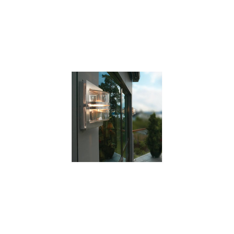 Parrott Outdoor Bulkhead Light, Stainless Steel, Frosted
