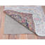 Tapis oriental carré en laine noué à la main à poil long de 1 pi 9 po x 1 po 9 po Kerman Shabby Chic
