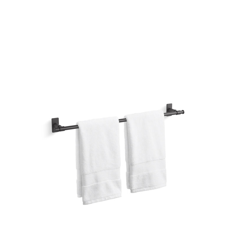 Castia by Studio McGee Towel Bar, Matte Black, 2.5" H x 18" W x 3.25" D