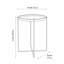 Tiggs Tray Top Cross Legs End Table