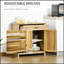 Armoire rustique avec tiroir et tablette réglable, parfaite pour le rangement organisé et le décor charmant.