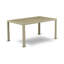 Table de jardin en résine tressée - Table rectangulaire en résine tressée PE avec plateau en verre et lin huilé naturel-48145549