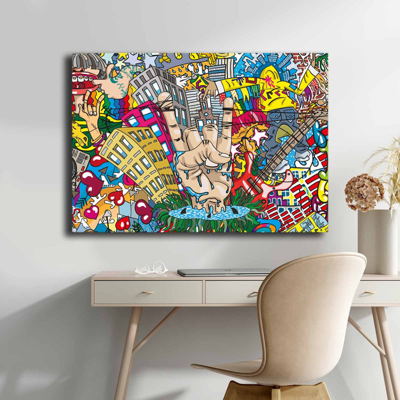 Elegant Decorative Canvas Painting, 27.6 x 39.4 inches | 100% Canvas with 100% Wooden Frame (Thickness: 1.1 inches) | Perfect Wall Art for Living Room, Bedroom & Office, Eye-Catching Design