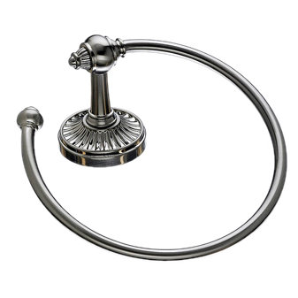 Tuscany Bath Towel Ring, Brushed Satin Nickel