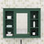 Armoire à pharmacie murale avec miroir, 6 tablettes ouvertes-1082555939