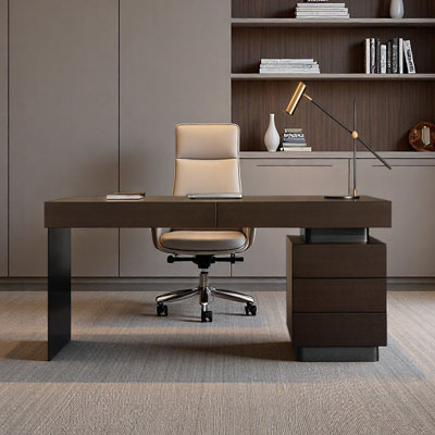 Bureau d'étude pour bureau à domicile avec tiroirs