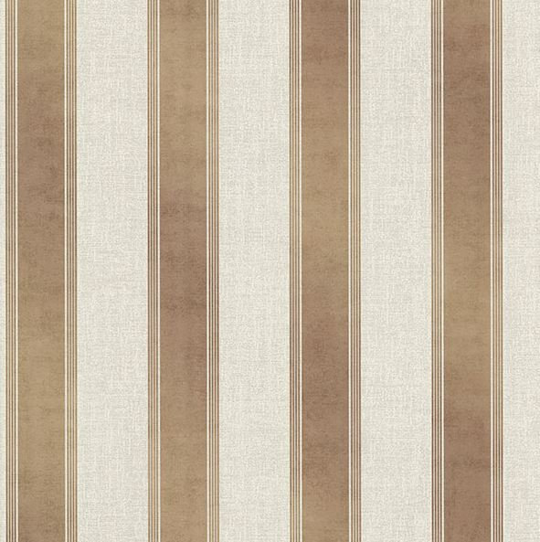 Papier peint à rayures en relief 33 'x 20,5 "Grassi, Cuivre