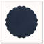 Modern Navy Blue Outdoor Table with Fluted Design