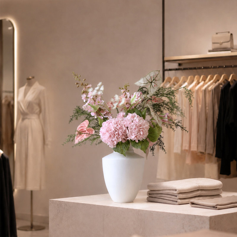 Vases de table en céramique White Bud