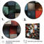 «Blue and Red Abstract Cubes II - Abstract Cubism», reproduction d'art murale-648950900-614909662