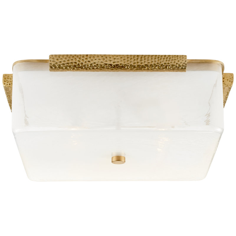 Mezan 4 - Light Flush Mount, Hand-Rubbed Antique Brass