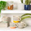 Nicola Spring - Dipped Dotty Stoneware Coffee Mug - 385ml-60545441