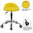 Backed Adjustable Height Ergonomic Lab Stool with Removable Casters / Wheels-1053038136