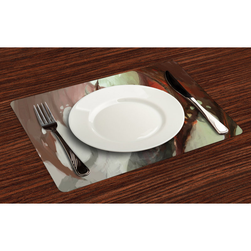 Polyester Abstract Rectangle Placemat