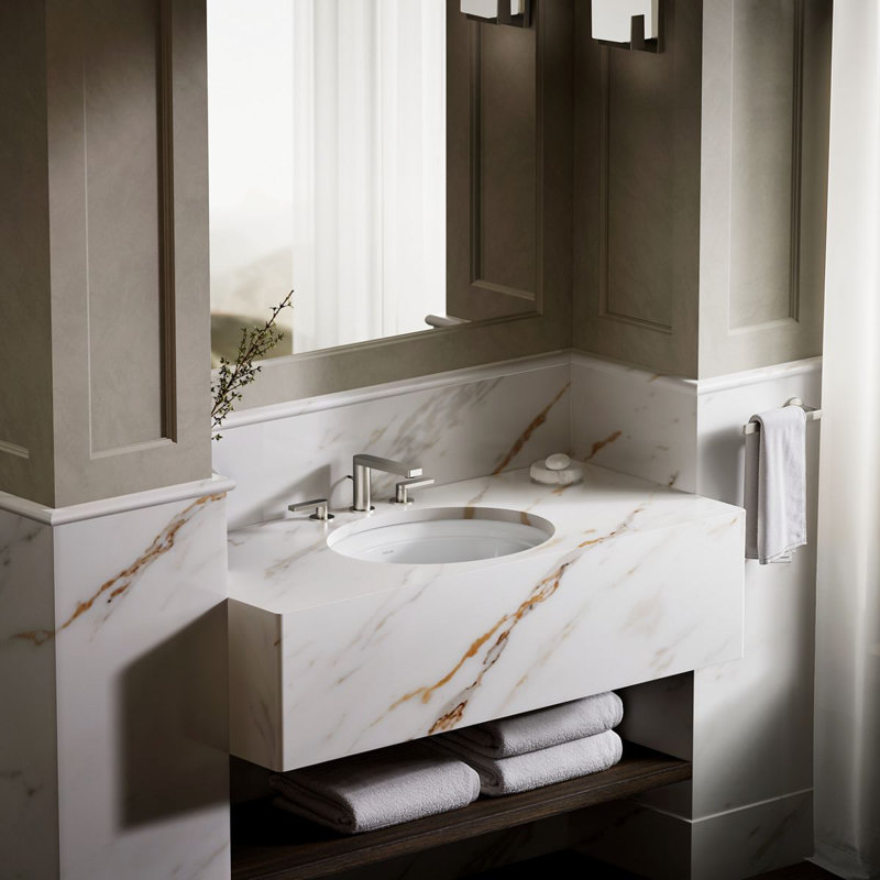 Artifacts 21-1/4 In. Oval Undermount Bathroom Sink