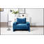 Fauteuil en chenille avec accoudoirs larges, coussin épais et dossier ergonomique pour un confort et un style ultimes-1999396005