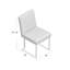 Chaise d'appoint de salle à manger rembourrée en velours Pangea Home Dexter-2000983443-2000983445