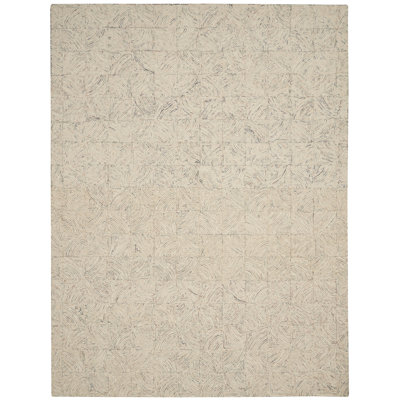 Tapis ivoire fait à la main Jodie