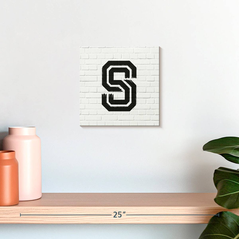 Tergel Brick S Alphabet, 10" H x 10" W