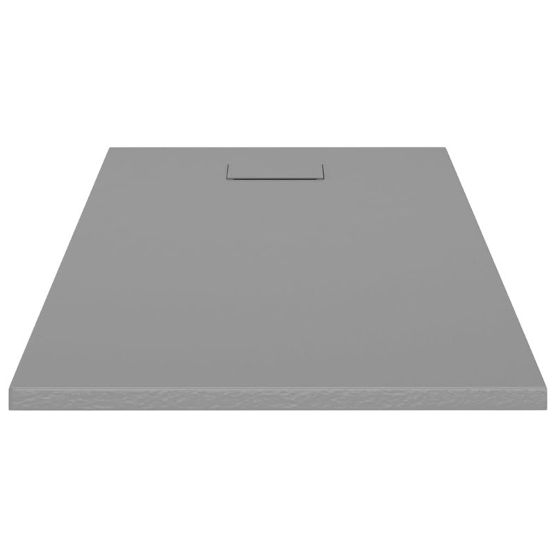 Jahnke Plastic Shower Tray, 2.6cm H x 120cm W x 70cm D, Grey
