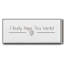 «I Really Hope», toile encadrée-110637703