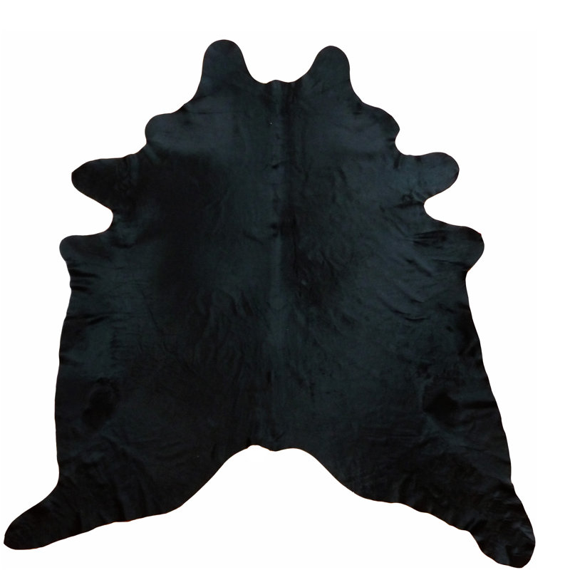 Tapis vache area black Dalrymple, Nouveauté : 6 pi 6 po x 7 pi 6 po