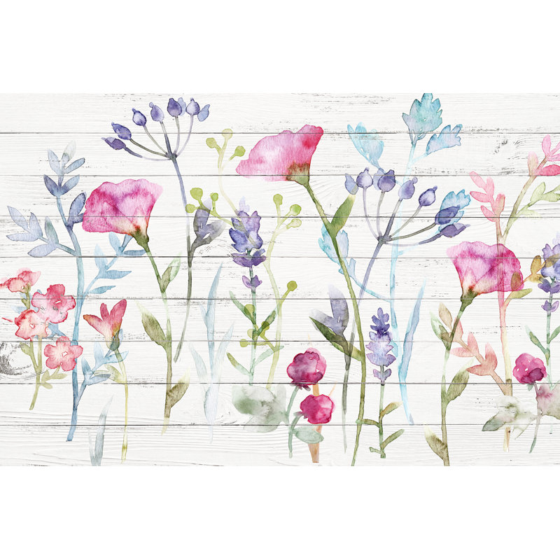 Art mural sur toile aquarelle, H 30 po x l 40 po