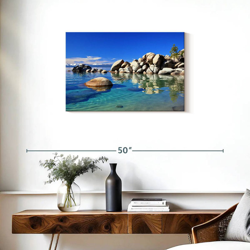 Alvord Peaceful Lake Tahoe, H 20 po x l 30 po