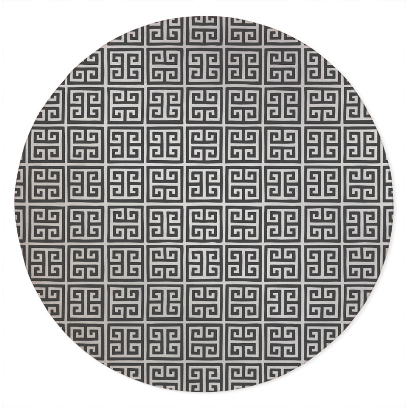 Cuddle Key Non-Slip Outdoor Rug, Round 5'