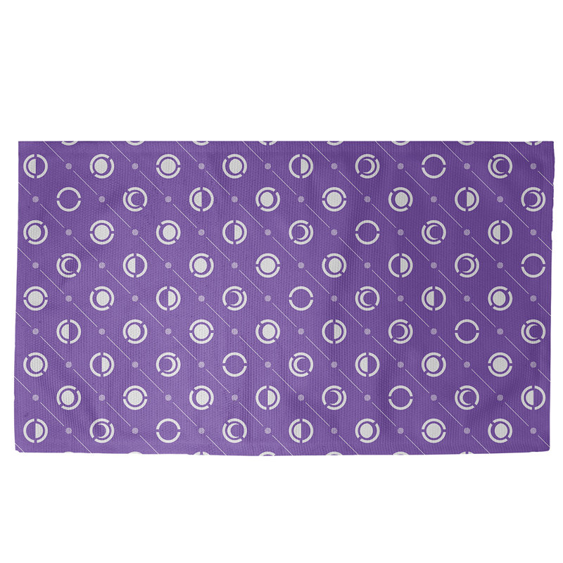 Tapis décoratif Purple phases de lune classiques, Rectangle 3 pi x 5 pi