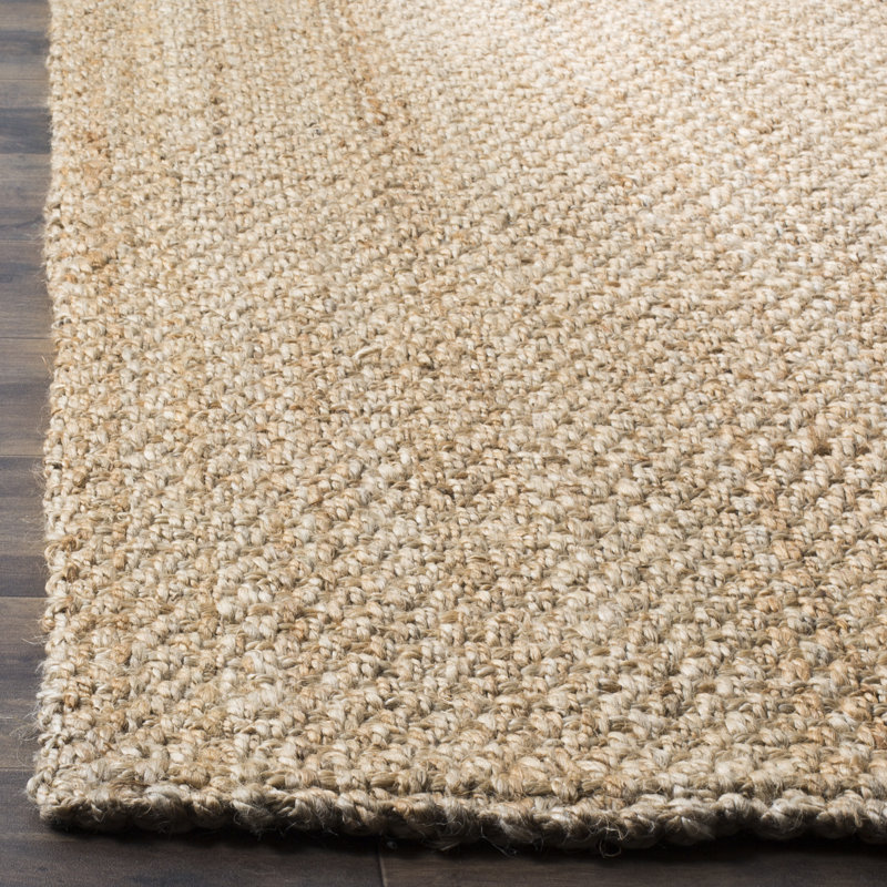 Erroll Pollux Carolene Geometric Handmade Tufted Jute Natural, Square 8'